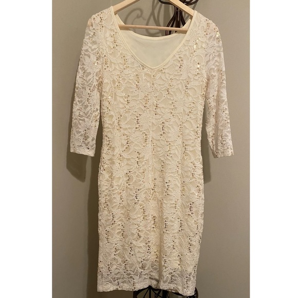 ONYX Nite Lace & Sequen Dress - Picture 2 of 6